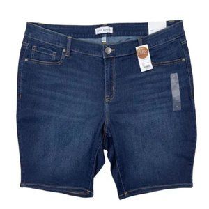 Sz 18 Lane Bryant Mid-Rise Bermuda Short Flex Waistband Signature Fit